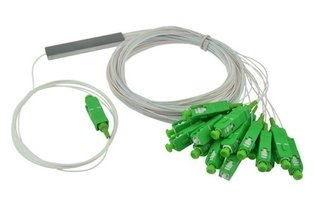 Сплиттер бескорпусный PLC 1/16, длина 1-1.5m, буфер 0.9mm - SC/APC