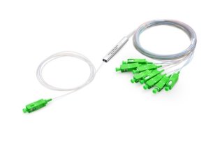 Сплиттер бескорпусный PLC 1/8, длина 1-1.5m, буфер 0.9mm - SC/APC